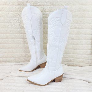 White cowboy boots